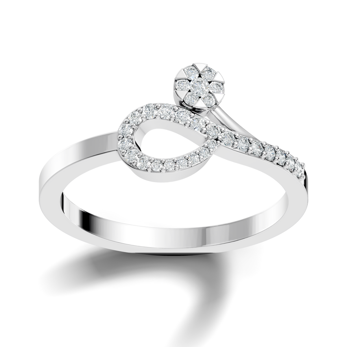 Round Cut Lab Grown and Natural Diamond Unique Delicate Vintage Daily Wear Ring For Her - HIGHCARAT DIAMONDS