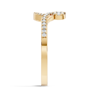 Round Cut Lab Grown and Natural Diamond Unique Delicate Vintage Daily Wear Ring For Her - HIGHCARAT DIAMONDS