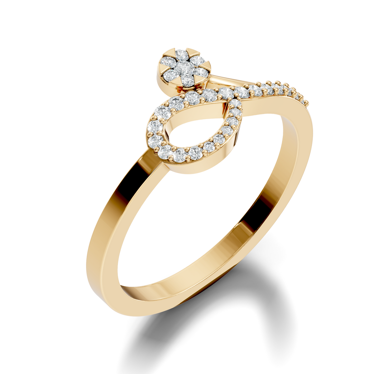 Round Cut Lab Grown and Natural Diamond Unique Delicate Vintage Daily Wear Ring For Her - HIGHCARAT DIAMONDS