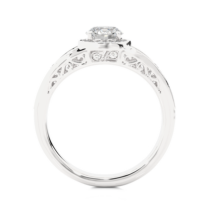 Round Cut  Lab Grown Diamond Wedding Ring for Her, 14k-18k Solid Gold Options Available and  Wear Everyday Basis - HIGHCARAT DIAMONDS