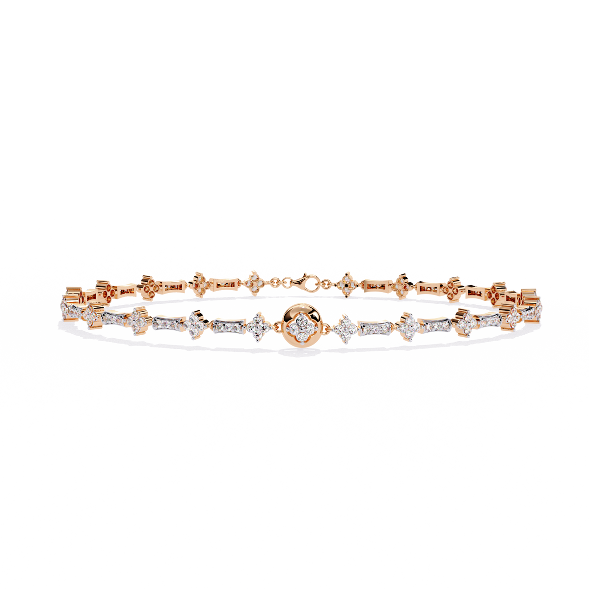 Round Cut Lab Grown Diamond Unique Delicate Classic Wedding Tennis Bracelet Gift For Women's - HIGHCARAT DIAMONDS