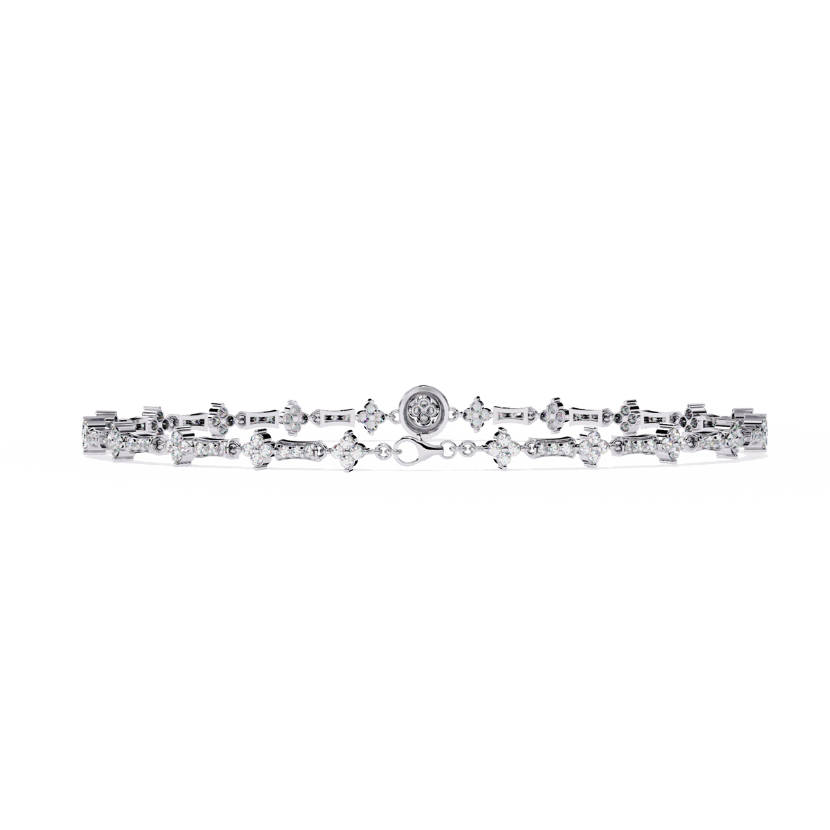 Round Cut Lab Grown Diamond Unique Delicate Classic Wedding Tennis Bracelet Gift For Women's - HIGHCARAT DIAMONDS
