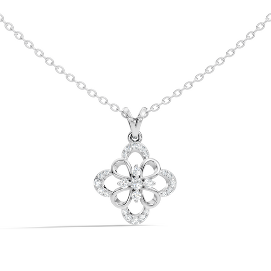 Elegant  Round Diamond Pendant 0.25 Carat Minimalist Handmade Necklace Pendant Jewelry - HIGHCARAT DIAMONDS