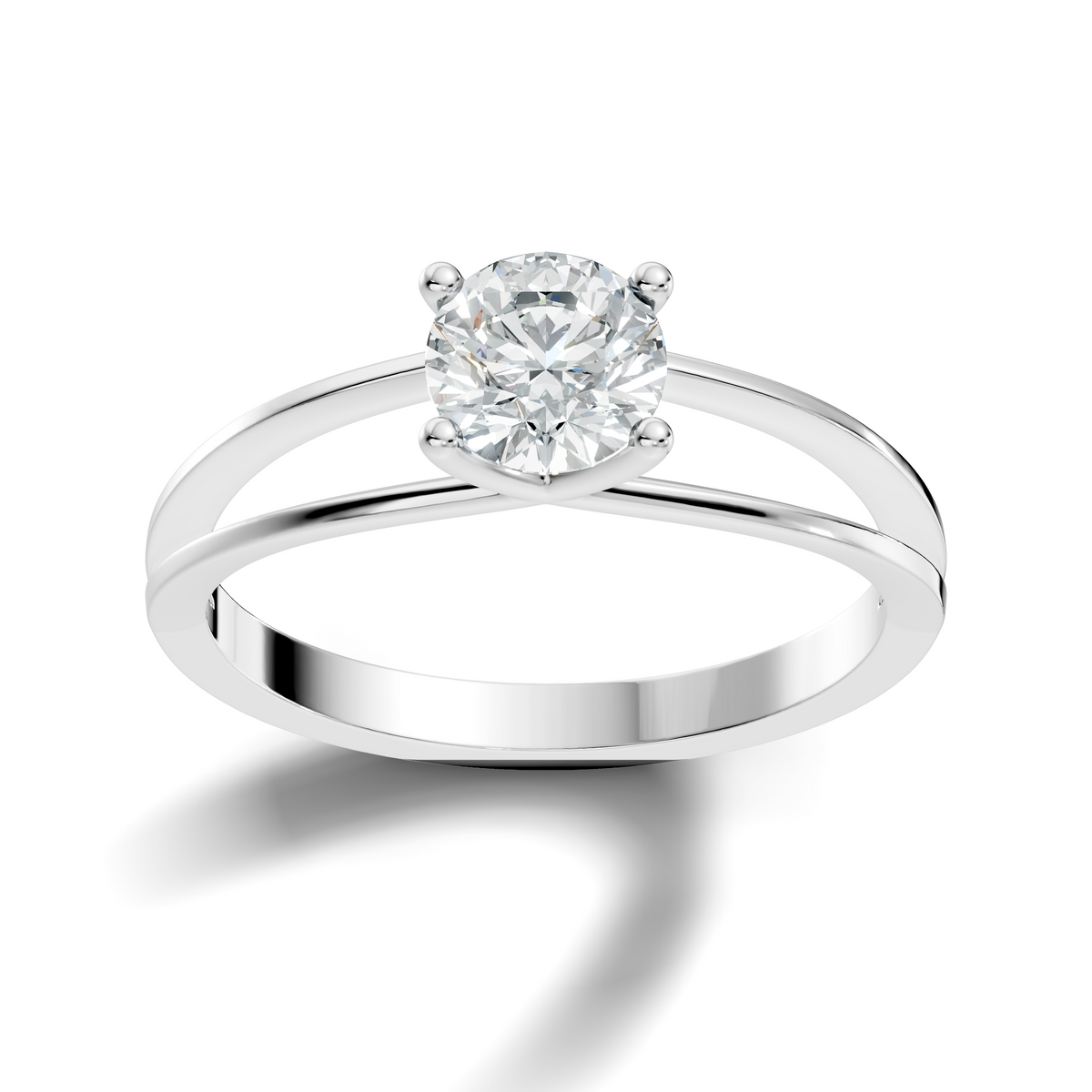 Solitaire Round Cut Lab Grown Diamond Vintage Delicate Cluster Stunning Daily Wear Ring For Her - HIGHCARAT DIAMONDS
