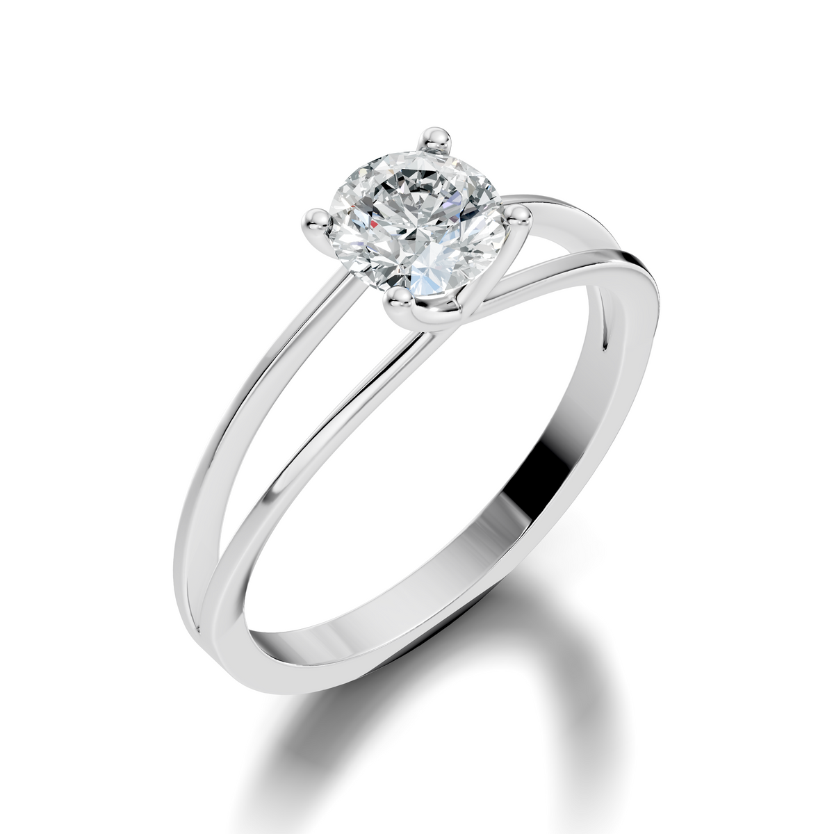 Solitaire Round Cut Lab Grown Diamond Vintage Delicate Cluster Stunning Daily Wear Ring For Her - HIGHCARAT DIAMONDS