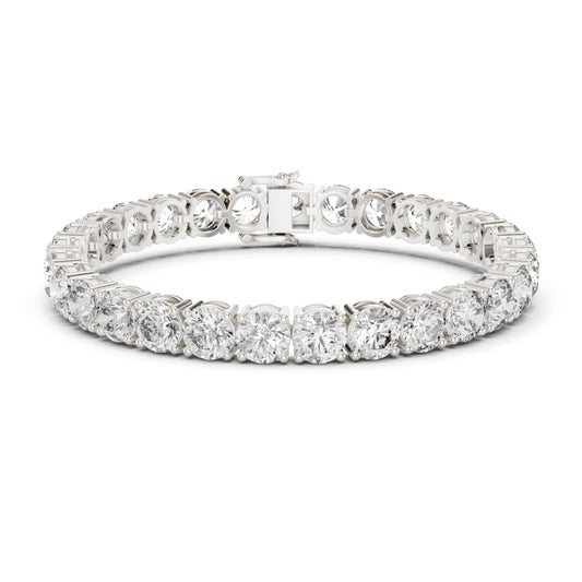 24.36Ct Round Cut Lab Grown Diamond Vintage Delicate Hand Crafted Dainty Bridesmaid Bracelet For Gift - HIGHCARAT DIAMONDS