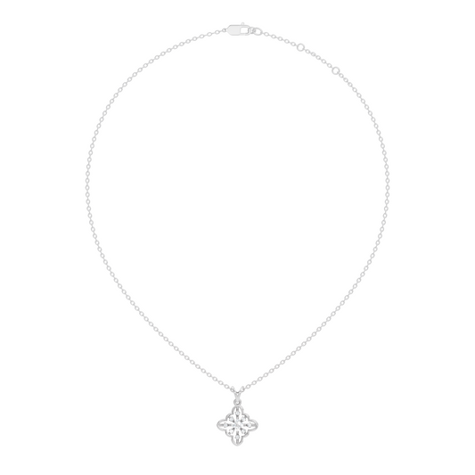 0.14 Carat Round Cut Diamond Pendant in 18K Solid Yellow Gold Perfect Gift for Her - HIGHCARAT DIAMONDS