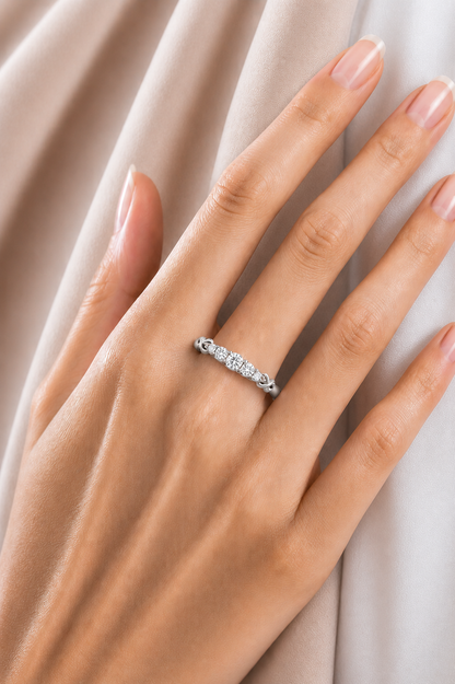 Round Cut Labgrown Or Natural Diamond Women jewelry Band Rings Unique & Charming - HIGHCARAT DIAMONDS