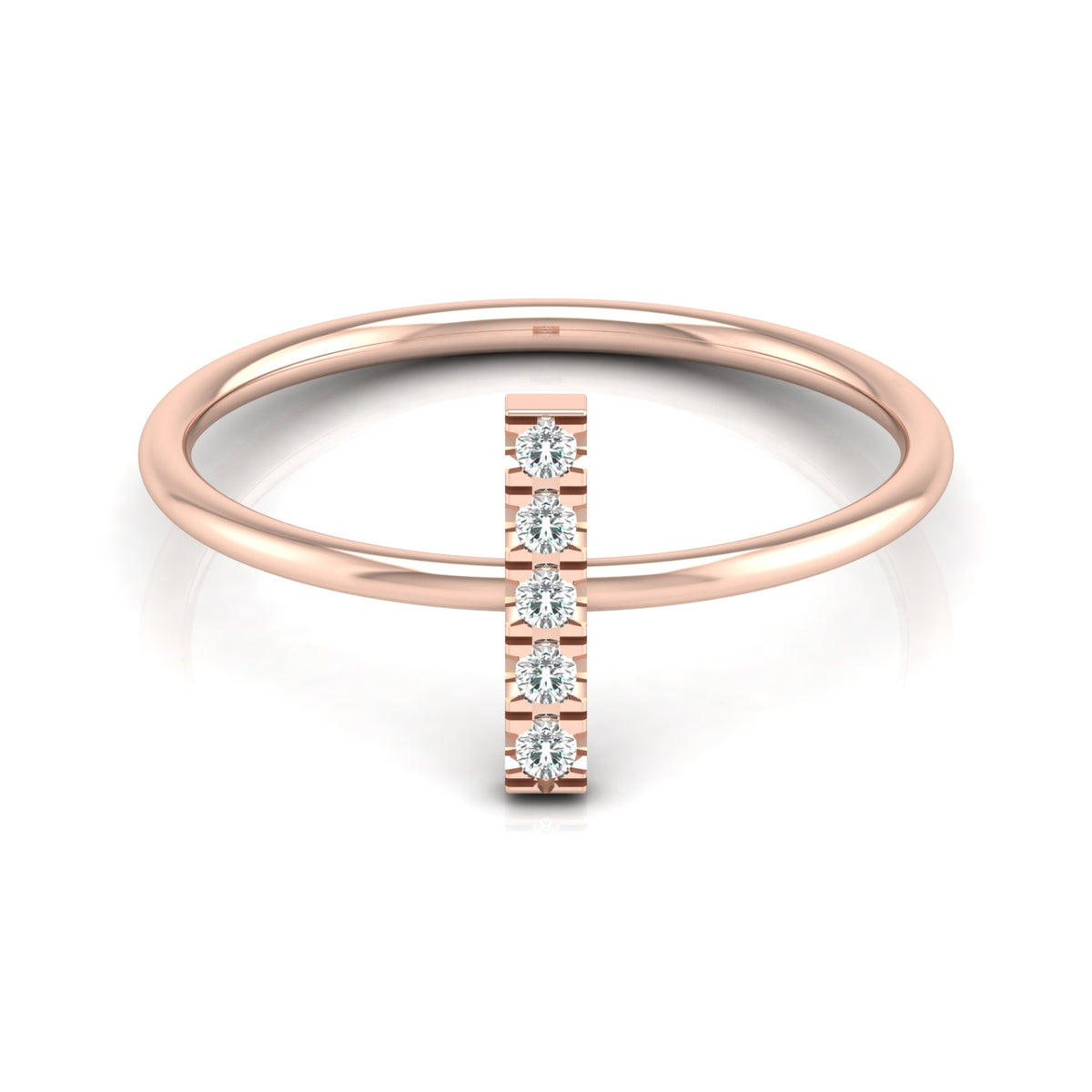 Round Cut Natural Or Labgrown Diamond Ecofriendly Daily Wear Band Ring For Her - HIGHCARAT DIAMONDS