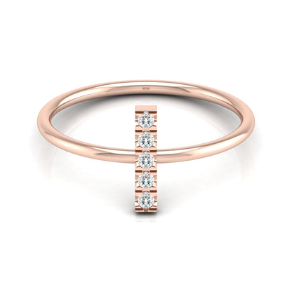 Round Cut Natural Or Labgrown Diamond Ecofriendly Daily Wear Band Ring For Her - HIGHCARAT DIAMONDS