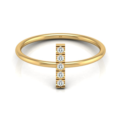 Round Cut Natural Or Labgrown Diamond Ecofriendly Daily Wear Band Ring For Her - HIGHCARAT DIAMONDS