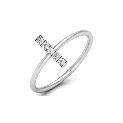 Round Cut Natural Or Labgrown Diamond Ecofriendly Daily Wear Band Ring For Her - HIGHCARAT DIAMONDS