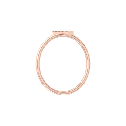 Round Cut Natural Or Labgrown Diamond Ecofriendly Daily Wear Band Ring For Her - HIGHCARAT DIAMONDS
