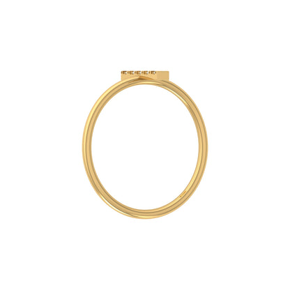 Round Cut Natural Or Labgrown Diamond Ecofriendly Daily Wear Band Ring For Her - HIGHCARAT DIAMONDS