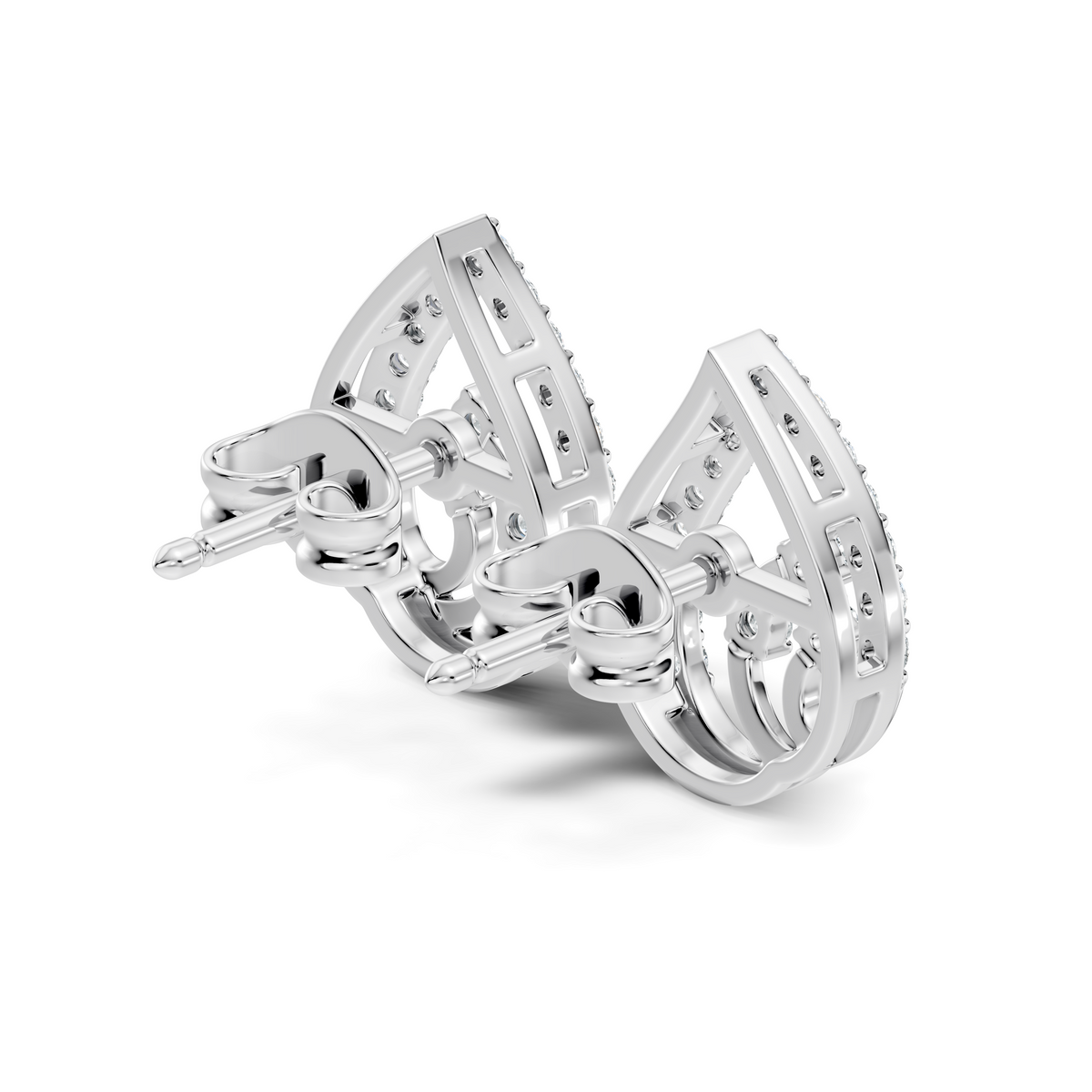 Round Shape Lab Grown Diamond 14k Solid Gold Ethical New Affordable Diamond Earrings For Women - HIGHCARAT DIAMONDS