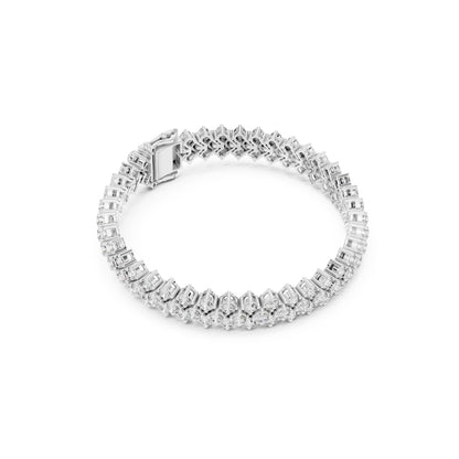 6.00Ct Round Cut Top Grade Diamond Elegant Three Row Prong Set Classic Wedding Tennis Bracelet For Women's - HIGHCARAT DIAMONDS