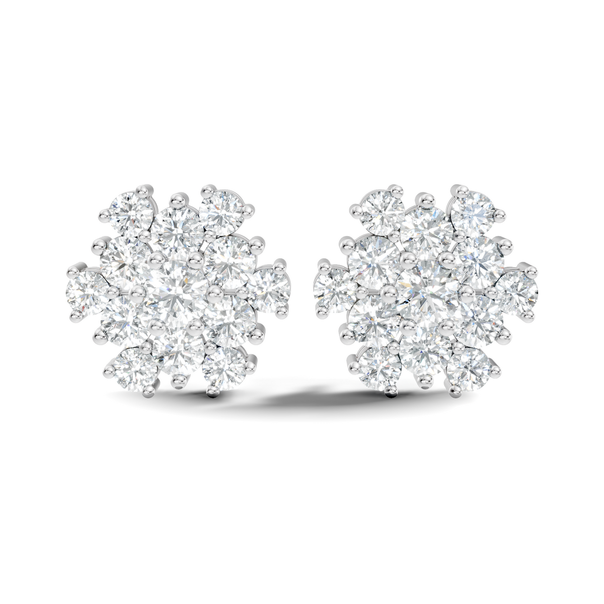 2.28Ct Round Cut Lab Grown Diamond Elegant Vintage Stunning White Colorless Stud Earring For Women's - HIGHCARAT DIAMONDS