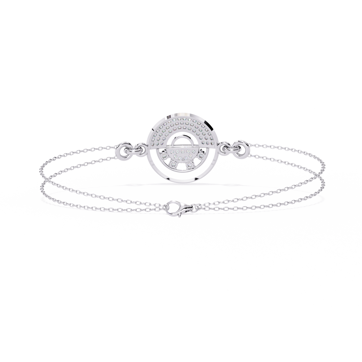 Round Cut Top Grade Diamond Unique 14k Solid Rose Gold Minimalist Handcrafted Cuff Bracelet For Women's - HIGHCARAT DIAMONDS