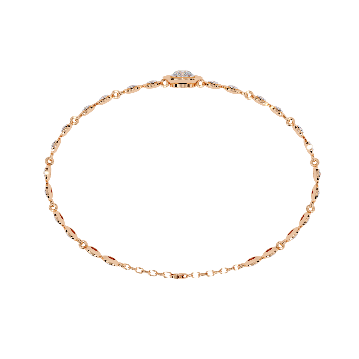 Round Cut Top Grade Lab Grown Diamond Bezel Set Unique Minimalist Bridesmaid Tennis Bracelet Gift For Her - HIGHCARAT DIAMONDS