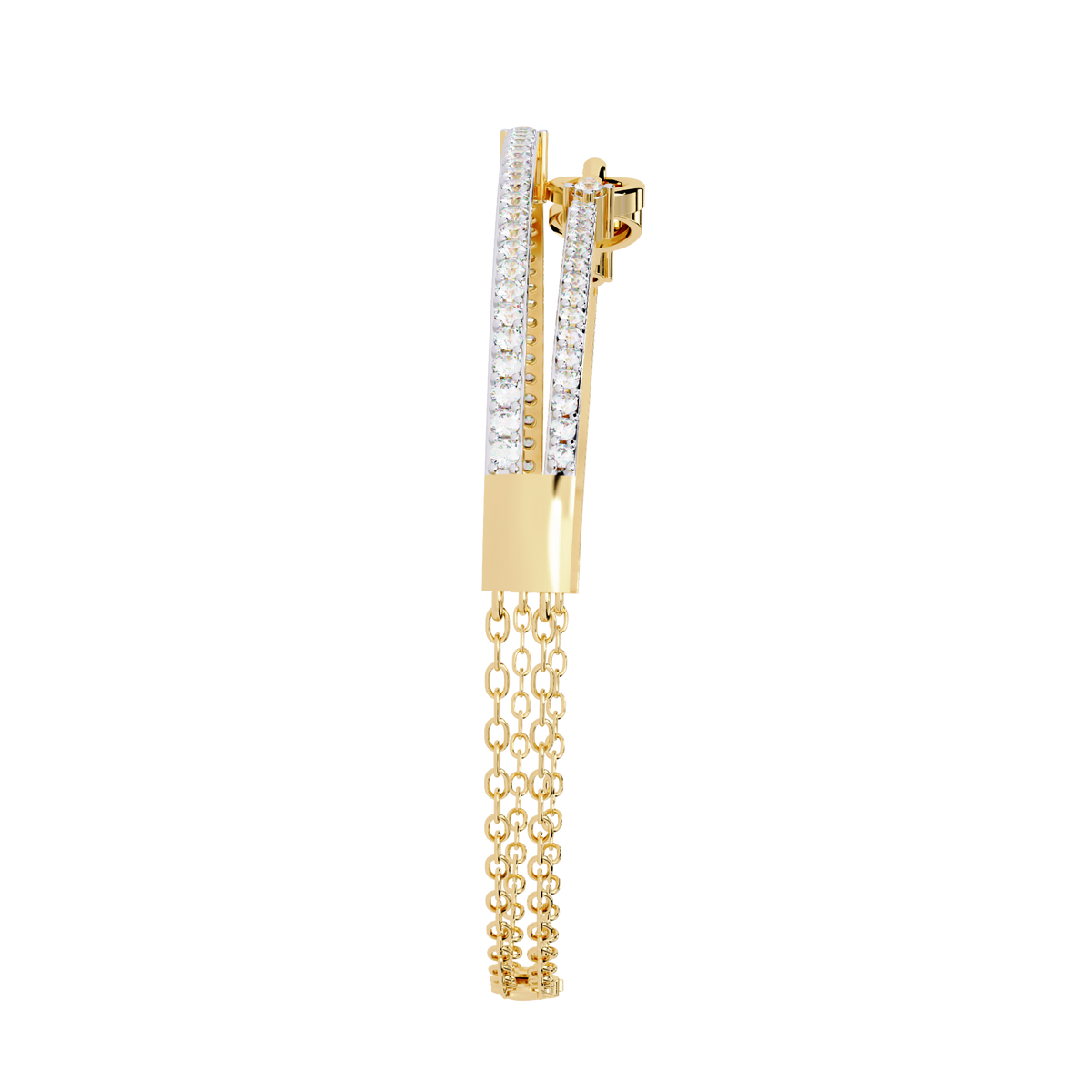 Round Cut Top Grade Lab Grown Diamond Unique Vintage Miniamlsit Dainty Perfect Party Wear Cuff Bracelet - HIGHCARAT DIAMONDS