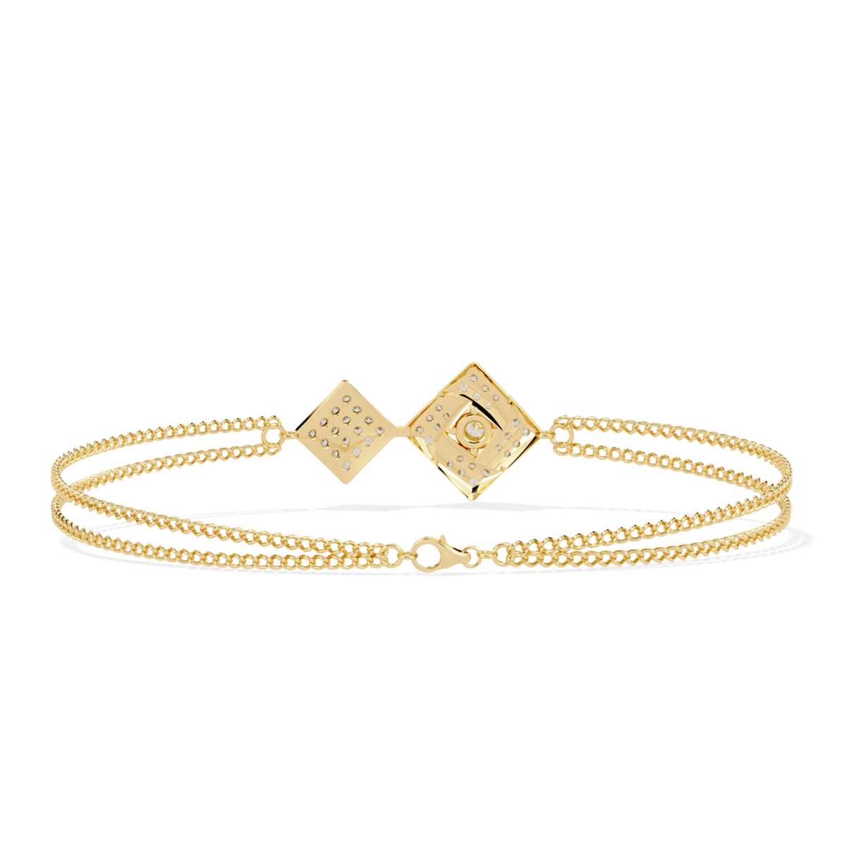 Round Cut Top Grade Natural Diamond Stunning Minimalist Dainty Party Wear Bracelet For Her - HIGHCARAT DIAMONDS