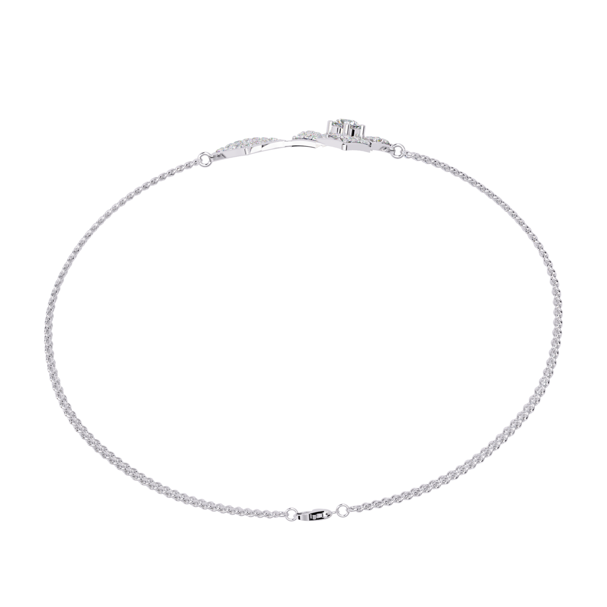 Round Cut Top Grade Natural Diamond Stunning Minimalist Dainty Party Wear Bracelet For Her - HIGHCARAT DIAMONDS