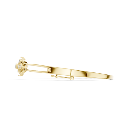 Round Cut White Colorless Lab Grown Diamond Excellent Bracelet For Her - HIGHCARAT DIAMONDS
