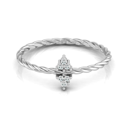 Round Diamond Twisted Shank Engagement Ring - HIGHCARAT DIAMONDS