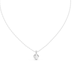 Round Cut Diamond Pendant In 14k Yellow Gold Minimalist Lab Grown Solitaire Necklace - HIGHCARAT DIAMONDS