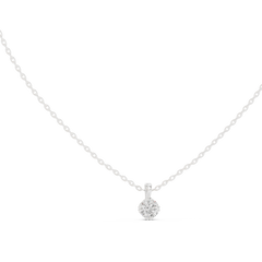 0.50 CT Round Cut labgrown Diamond Solitaire Pendant Elegant Jewelry For Her - HIGHCARAT DIAMONDS