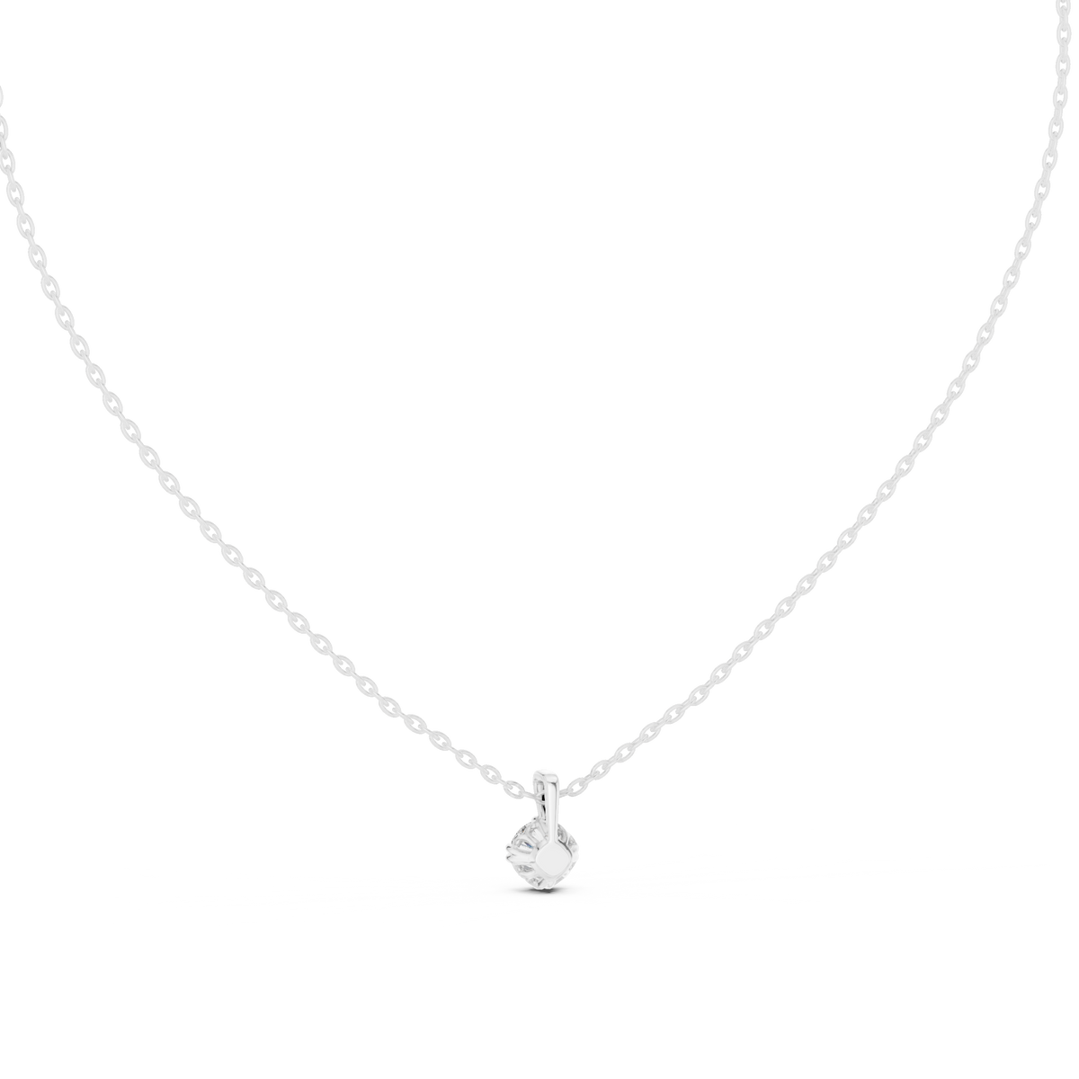 0.50 CT Round Cut labgrown Diamond Solitaire Pendant Elegant Jewelry For Her - HIGHCARAT DIAMONDS