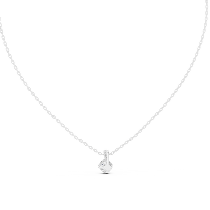 0.50 CT Round Cut labgrown Diamond Solitaire Pendant Elegant Jewelry For Her - HIGHCARAT DIAMONDS