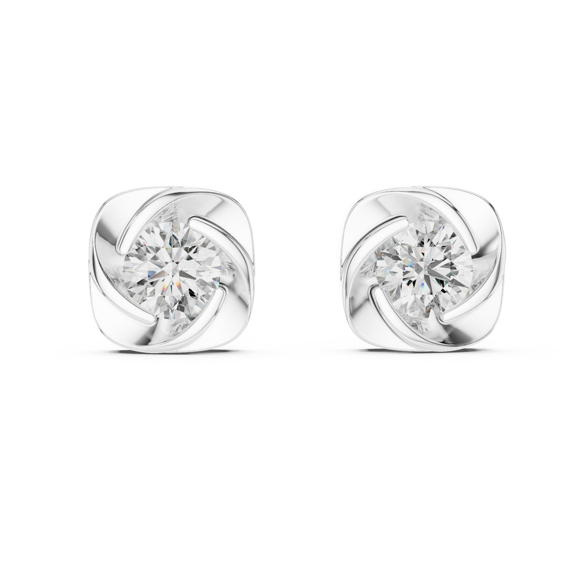 1.80CT Round Cut Lab Grown Diamond Delicate Stunning Vintage Stud  Daily Wear Earring For Her - HIGHCARAT DIAMONDS