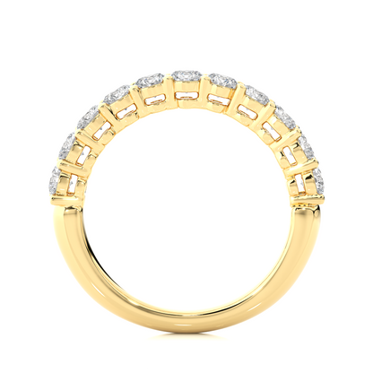 1.10 CT Round Diamond Half Eternity Wedding Band For her Sparkling Timeless beauty - HIGHCARAT DIAMONDS