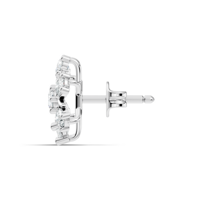 Stunning 1.34 CT Round Cut Diamond Stud Earrings Lab-Grown & Natural - HIGHCARAT DIAMONDS