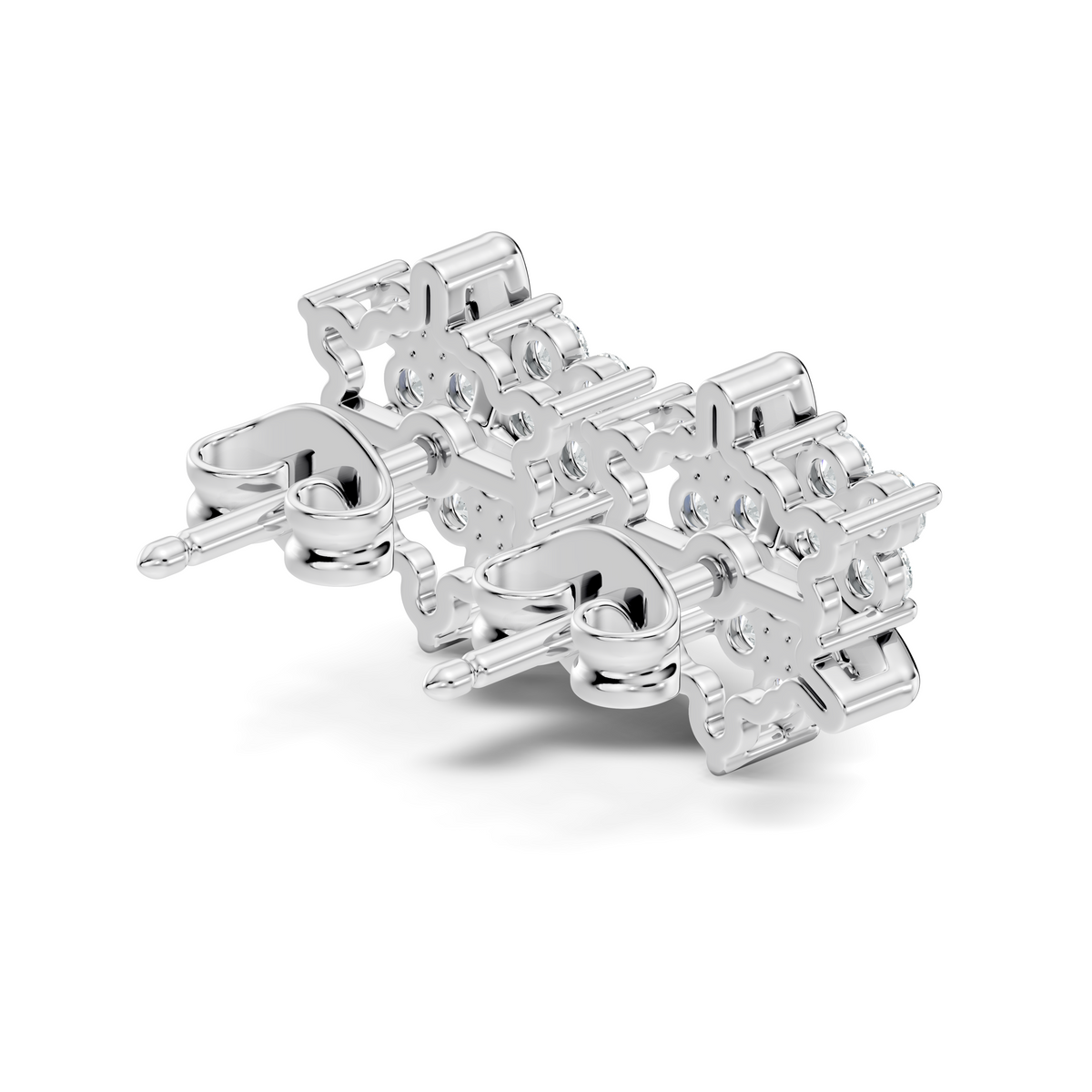 Round Cut Natural & Lab Grown Diamond 14k Solid Gold Stunning Studs Diamond Earrings - HIGHCARAT DIAMONDS