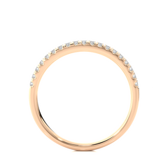 Round Lab Grown Diamond Full Eternity Band Ring Top View