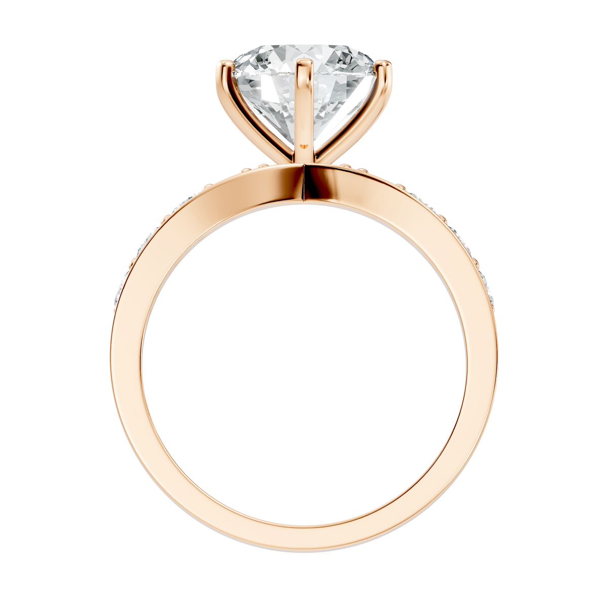 Solitaire 2.42Ct Round Cut High Quality Diamond Unique Minimalist Half Eternity Dainty Wedding Ring For Her - HIGHCARAT DIAMONDS