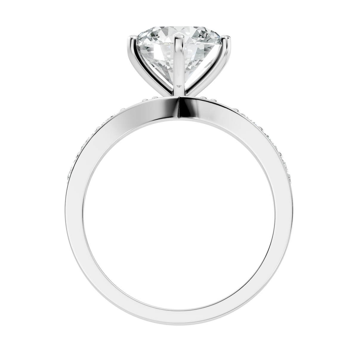 Solitaire 2.42Ct Round Cut High Quality Diamond Unique Minimalist Half Eternity Dainty Wedding Ring For Her - HIGHCARAT DIAMONDS