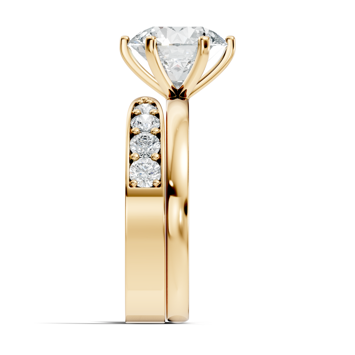 Solitaire 2.42Ct Round Cut High Quality Diamond Unique Minimalist Half Eternity Dainty Wedding Ring For Her - HIGHCARAT DIAMONDS