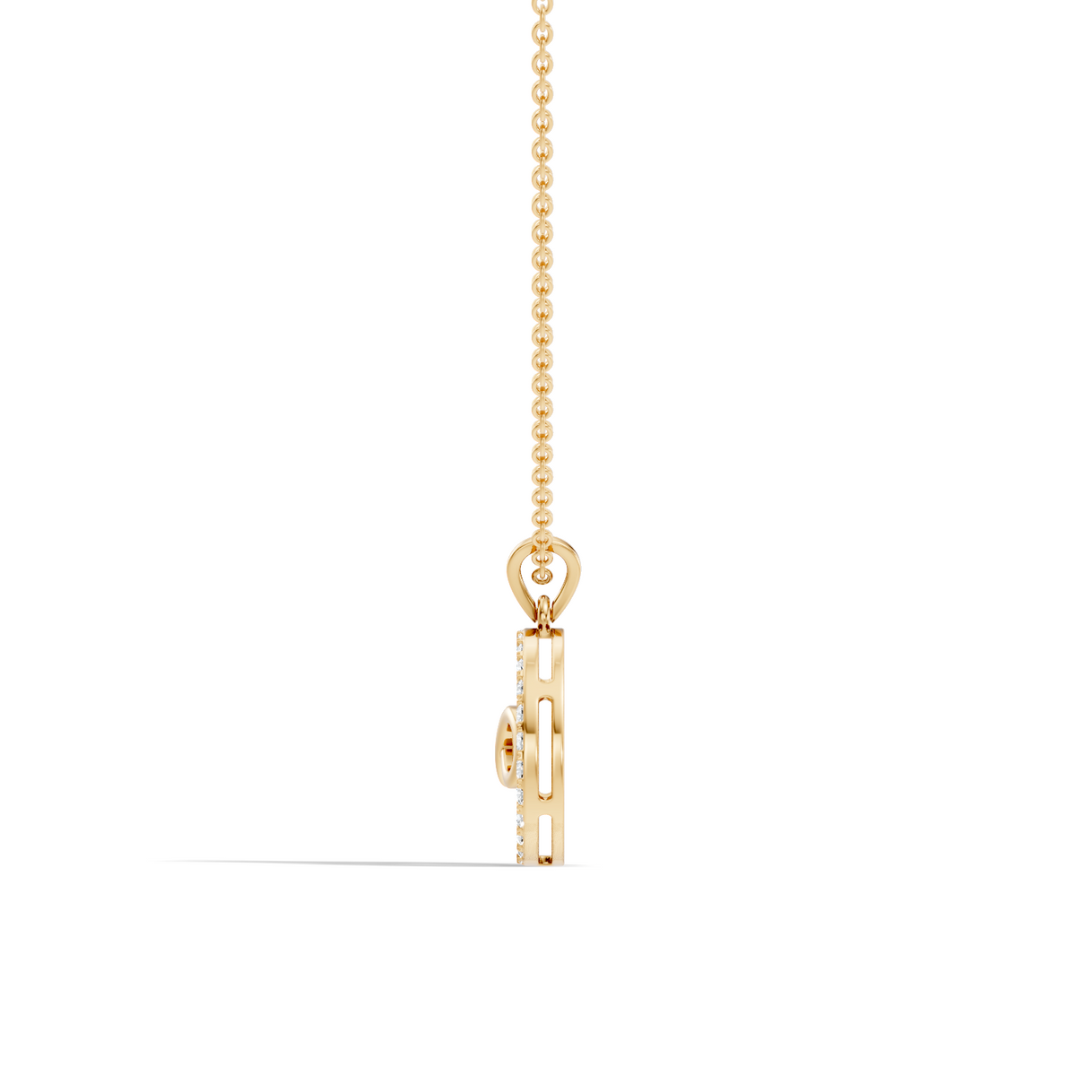 Classic Infinity Round Cut Diamond Pendant 0.38 CT Affordable Gift for Her - HIGHCARAT DIAMONDS