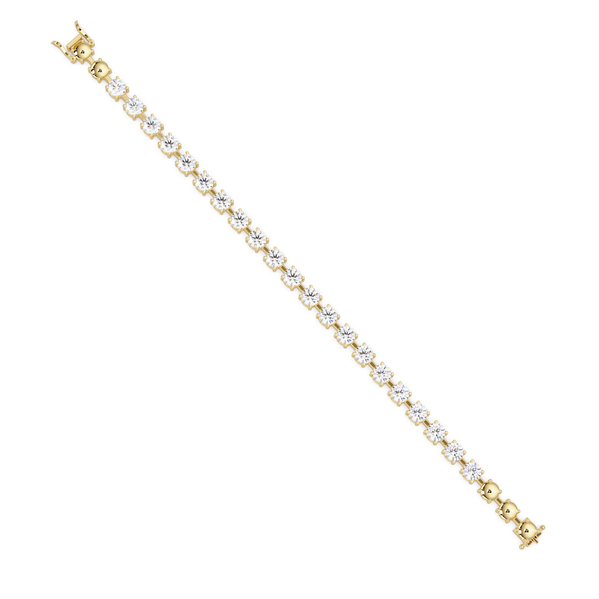 Round Lab Grown Diamond Tennis Bracelet - HIGHCARAT DIAMONDS
