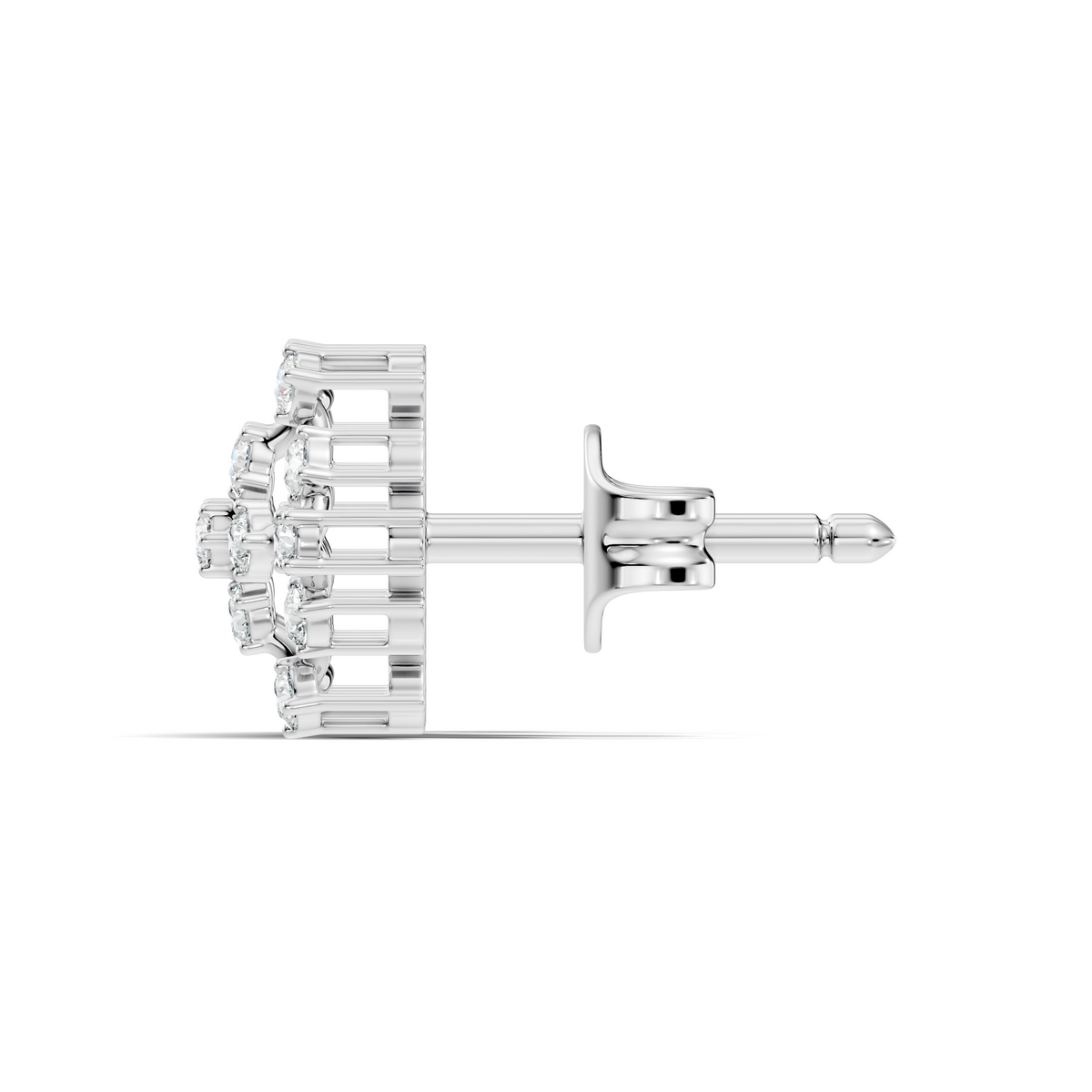 Elegant Vintage Round Diamond  Stud Earrings In 14K Gold Perfect Gift for Her - HIGHCARAT DIAMONDS