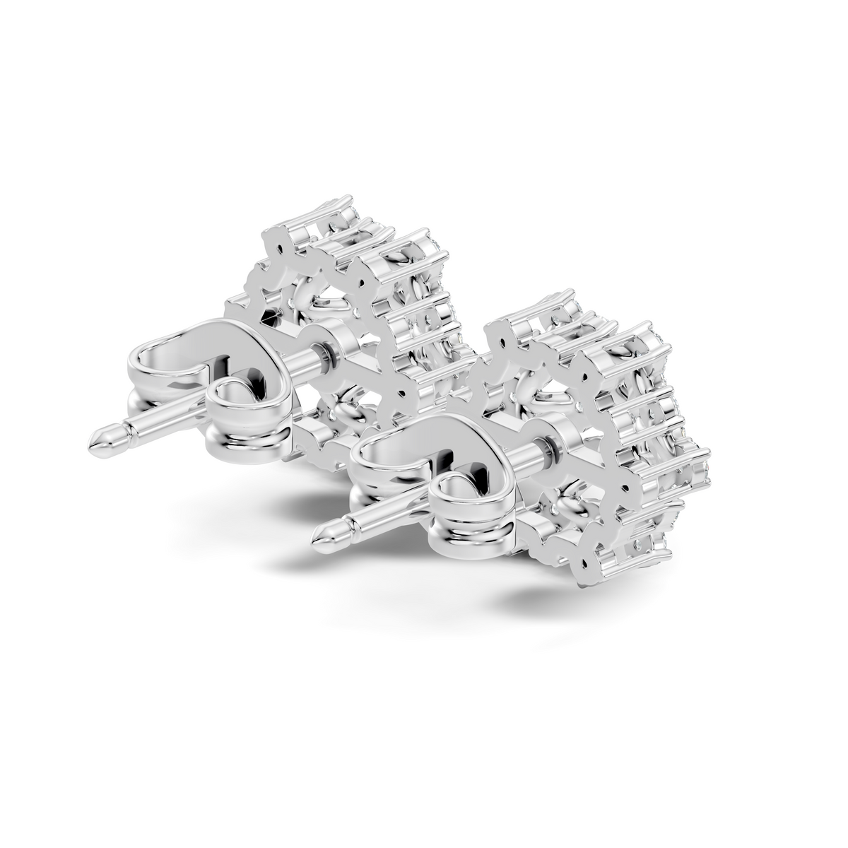 Elegant Vintage Round Diamond  Stud Earrings In 14K Gold Perfect Gift for Her - HIGHCARAT DIAMONDS
