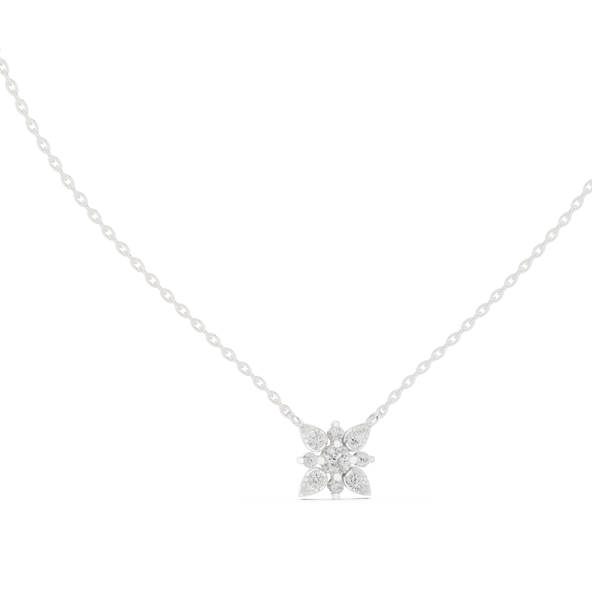 2.05 Cr Round Shape Lab Grown Sparkling Affordable 10k Solid Gold Diamond pendent For Her - HIGHCARAT DIAMONDS