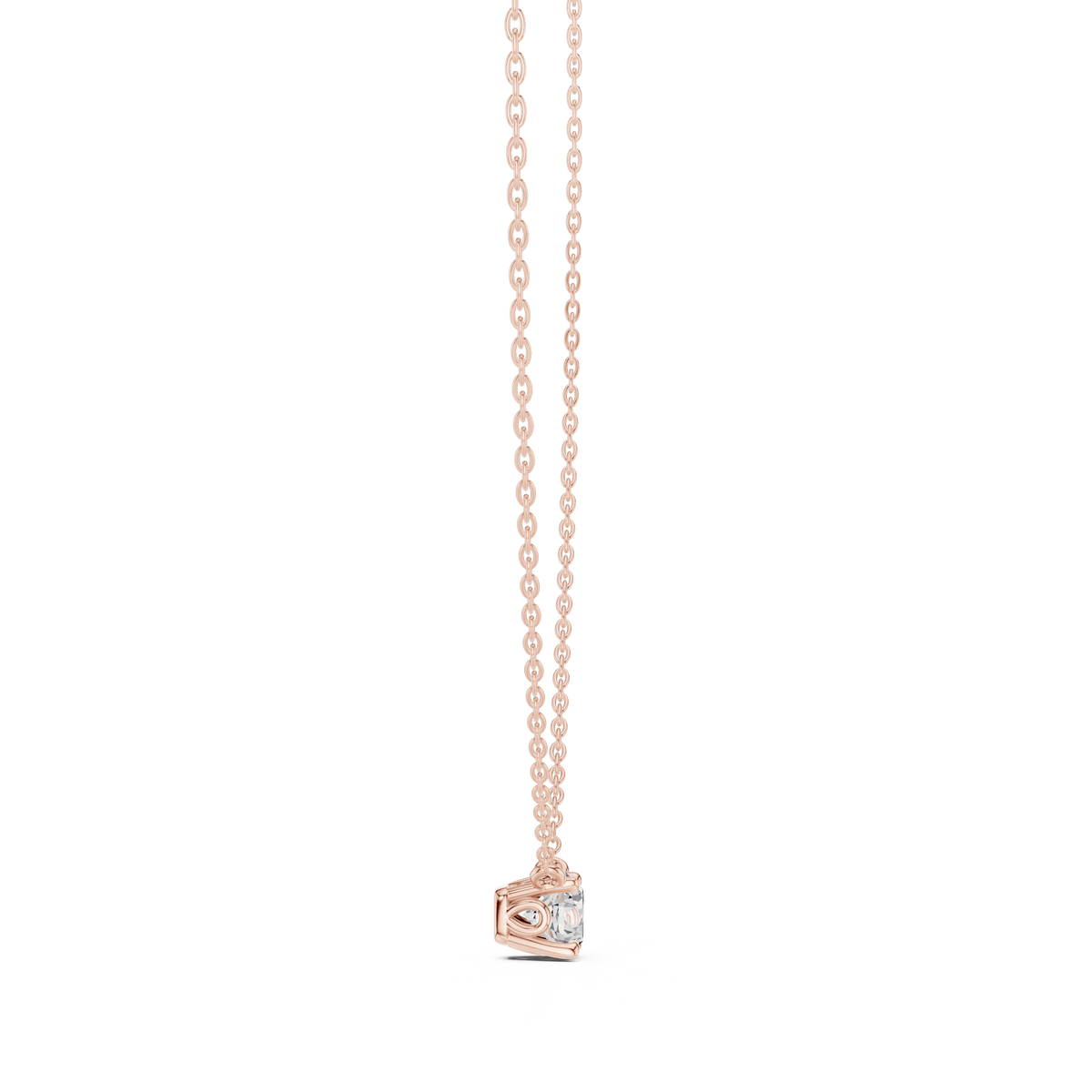 Stunning 10k Solid Yellow Gold Round Shape 0.85 Ct Lab Grown Diamond Pendant For Her - HIGHCARAT DIAMONDS