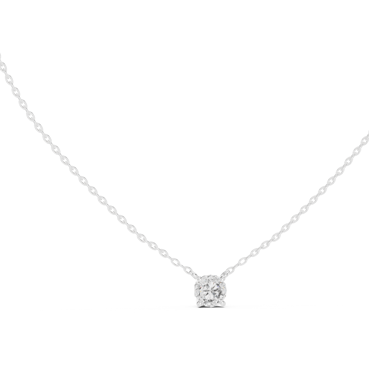 Stunning 10k Solid Yellow Gold Round Shape 0.85 Ct Lab Grown Diamond Pendant For Her - HIGHCARAT DIAMONDS