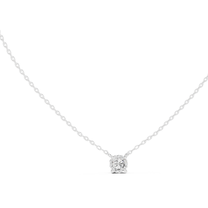 Stunning 10k Solid Yellow Gold Round Shape 0.85 Ct Lab Grown Diamond Pendant For Her - HIGHCARAT DIAMONDS