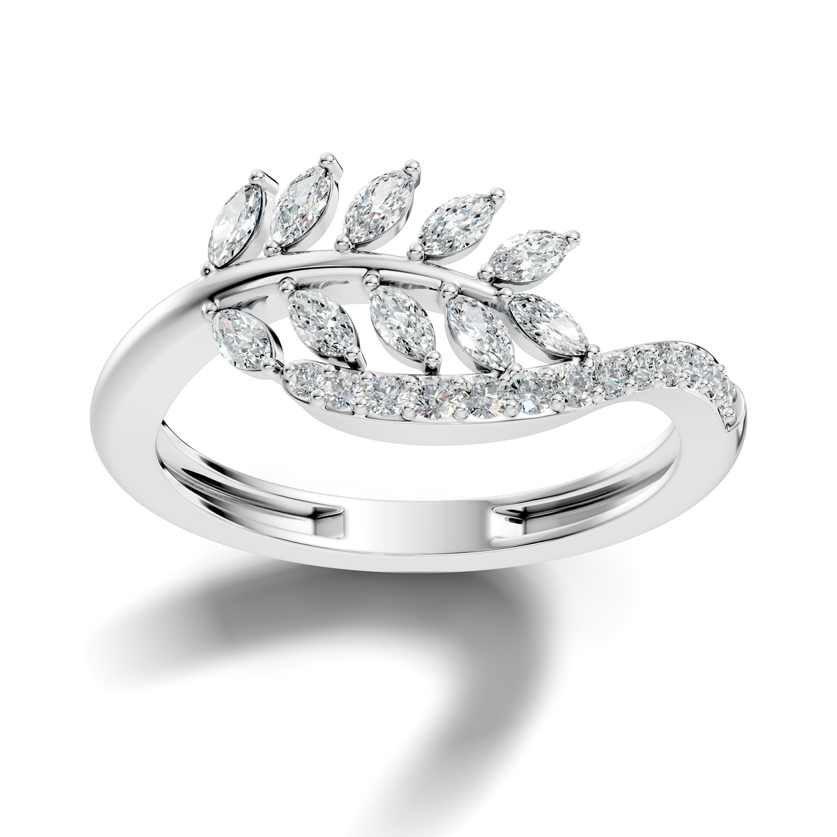 Marquise and Round Cut Diamond Antique Delicate Cluster Vintage Party Wear Ring For Women's - HIGHCARAT DIAMONDS