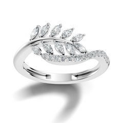 Marquise and Round Cut Diamond Antique Delicate Cluster Vintage Party Wear Ring For Women's - HIGHCARAT DIAMONDS